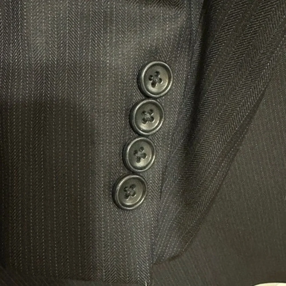 Brooks Brothers 1818 Regent Blazer 45L Navy Blue Pinstripe Wool Made‎ in Italy